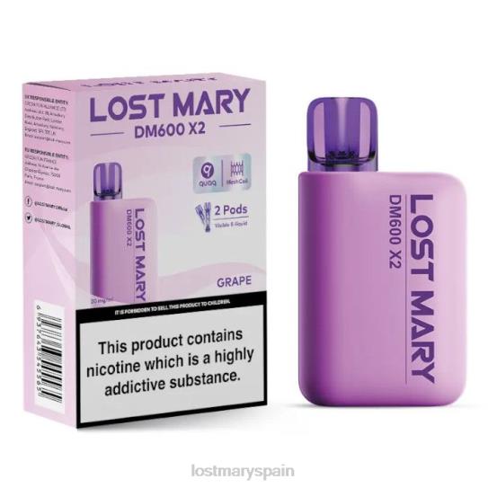 Lost Mary Sabores- Z88TH192 uva vape desechable perdido mary dm600 x2