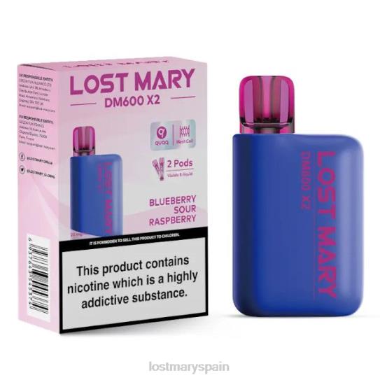 Lost Mary Sabores- Z88TH202 arándano frambuesa agria vape desechable perdido mary dm600 x2