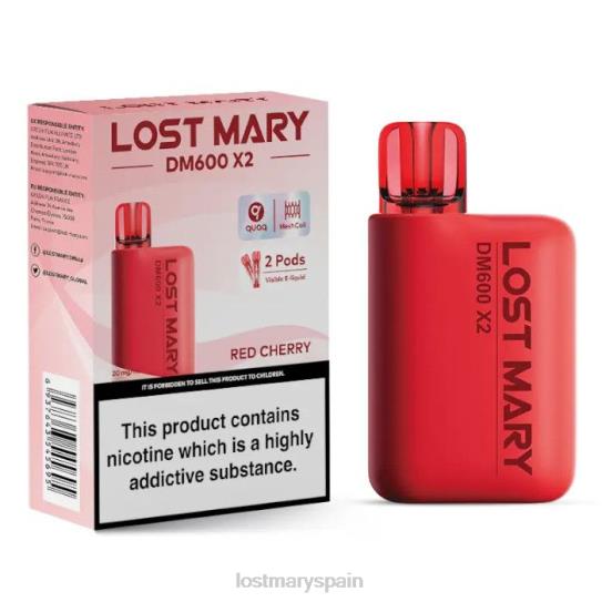 Lost Mary Spain- Z88TH198 rojo cereza vape desechable perdido mary dm600 x2