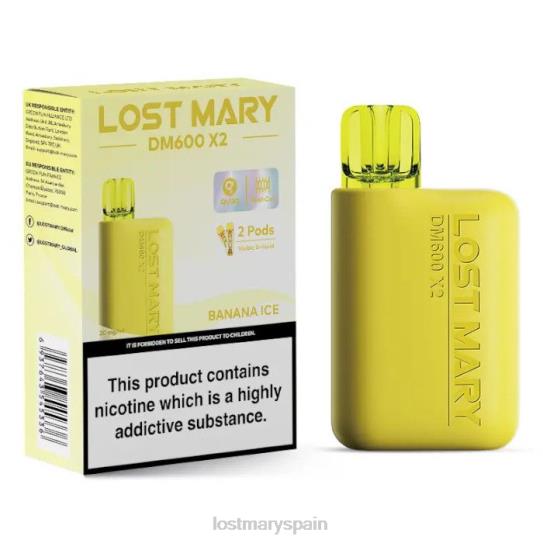 Lost Mary Vape Sabores- Z88TH187 hielo de plátano vape desechable perdido mary dm600 x2