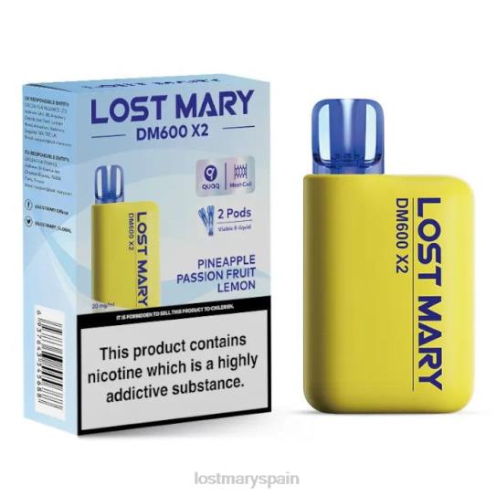 Lost Mary Vape Sabores- Z88TH197 piña maracuyá limón vape desechable perdido mary dm600 x2