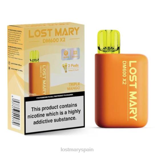 Lost Mary Vape Spain- Z88TH199 mango triple vape desechable perdido mary dm600 x2