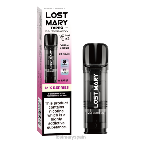 Lost Mary Precio- Z88TH183 mezclar bayas vainas precargadas de miss mary tappo - 20 mg - paquete de 2