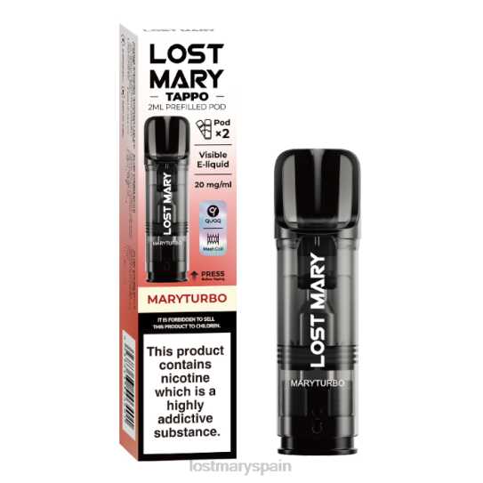 lost mary vape spain- Z88TH185 maryturbo vainas precargadas de miss mary tappo - 20 mg - paquete de 2